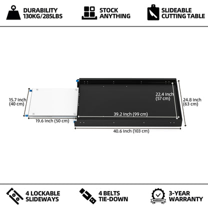 Fridge Slide 30 inch w/ Chopping Board